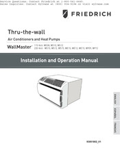 Friedrich WallMaster WE12 Instrucciones De Instalación Y Funcionamiento