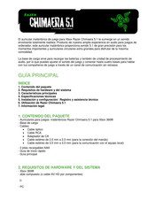 Razer Chimaera 5.1 Manual De Usuario