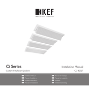 Kef Ci Serie Manual De Instalación