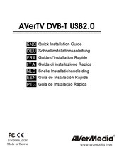 Avermedia AVerTV DVB-T USB2.0 Guía De Instalación Rápida