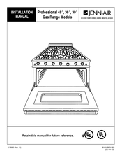 JENN-AIR PRG4810NP Manual De Instalación