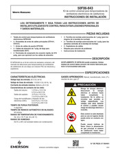 Emerson White-Rodgers 50F06-843 Instrucciones De Instalación