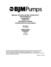 BJM Pumps FAHRENHEIT SV1500CF Manual De Instalación, Operación Y Mantenimiento