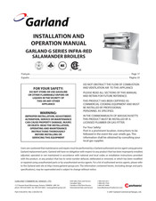 Garland GIR60 Serie Instrucciones De Instalación Y  Operación