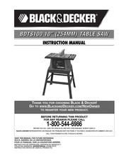 Black and Decker BDTS100 Manual De Instrucciones