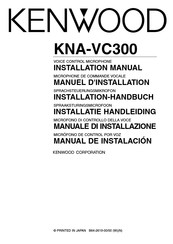 Kenwood KNA-VC300 Manual De Instalación