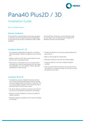 Memco Pana40 Plus2D Guia De Instalacion