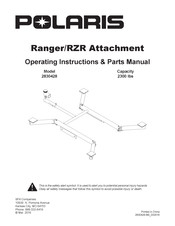 Polaris 2830428 Instrucciones De Funcionamiento Y Manual De Piezas