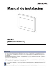 Aiphone IXW-MA Manual De Instalación