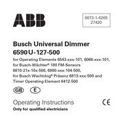 ABB Busch 6590U-127-500 Manual Del Usuario