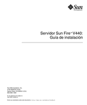 Sun Microsystems Sun Fire V440 Guia De Instalacion