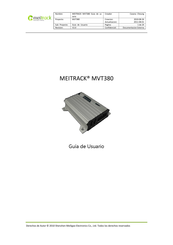 MeiTrack MVT380 Guía De Usuario