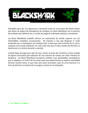 Razer BlackShark Manual Del Usuario