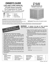 PMI CF2300 Serie Manual De Uso Y Cuidado