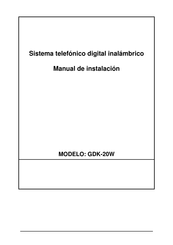 Datalux GDK-20W Manual De Instalación