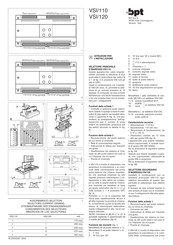 Bpt VSI/110 Instrucciones De Instalación