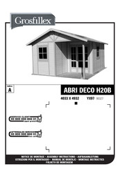 Grosfillex ABRI DECO H20B Manual De Montaje