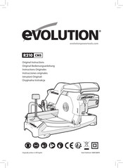 Evolution R210CMS Instrucciones Originales