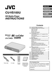 JVC CU-VS100U Manual De Instrucciones