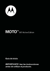 Motorola MOTO W7 Active Edition Guía De Inicio