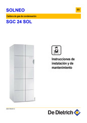 De Dietrich SGC 24 SOL Instrucciones De Instalación Y De Mantenimiento