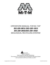 Mi-T-M Corporation BIO-20R-0M10 Manual Del Operador