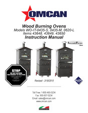 Omcan WO-IT-0435-M Manual De Instrucciones