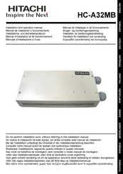 Hitachi HC-A32MB Manual De Instalación Y Funcionamiento