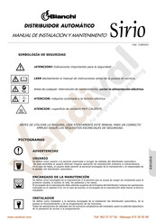 Bianchi Sirio 17S IS Manual De Instalacion Y Mantenimento