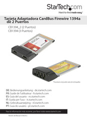 StarTech CardBus Firewire 1394a Guia Del Usuario