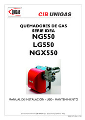 CIB UNIGAS NGX550 Manual De Instalación - Uso - Mantenimiento