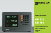 HEIDENHAIN ND 720 Modo De Empleo