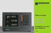 HEIDENHAIN ND 760 Modo De Empleo