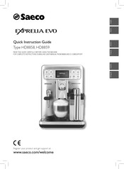 Saeco Exprelia Evo HD8858 Guia De Inicio Rapido