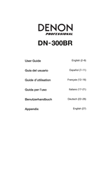 Denon Professional DN-300BR Guia Del Usuario