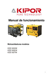 Kipor KDE180EW Manual De Funcionamiento