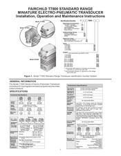 Fairchild T7800 Instrucciones Para La Instalación Operación Y Mantenimiento