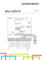 entrematic Ditec LOGIC M Manual De Instalación