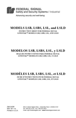 Federal Signal LITESTAK LSL Manual Del Usuario