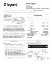 LEGRAND Wattstopper BZ-200 Manual Del Usuario