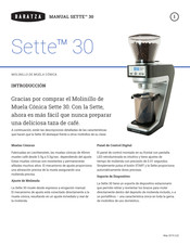 Baratza SETTE 30 Guia De Inicio Rapido