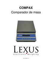 Lexus Electronic Weighing COMPAX Manual Del Usuario