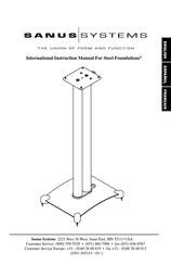 Sanus Systems Steel Foundations Manual De Instrucciones