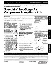 Speedaire 2NYC1 Instrucciones De Funcionamiento Y Manual De Piezas