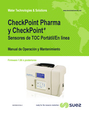 SUEZ CheckPoint Pharma Manual De Operación Y Mantenimiento