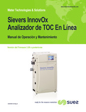 SUEZ Sievers InnovOx Manual De Operación Y Mantenimiento