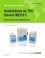 SUEZ Sievers M5310 C Serie Manual De Operación Y Mantenimiento