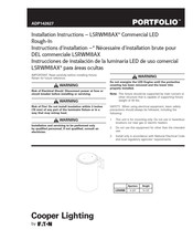 Eaton Cooper Lighting PORTFOLIO LSRWM8AX Serie Instrucciones De Instalación