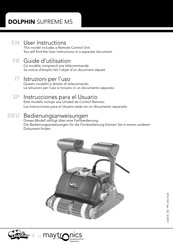 Maytronics DOLPHIN SUPREME M5 User Instructions