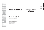 Marantz ND8006 Guia De Inicio Rapido